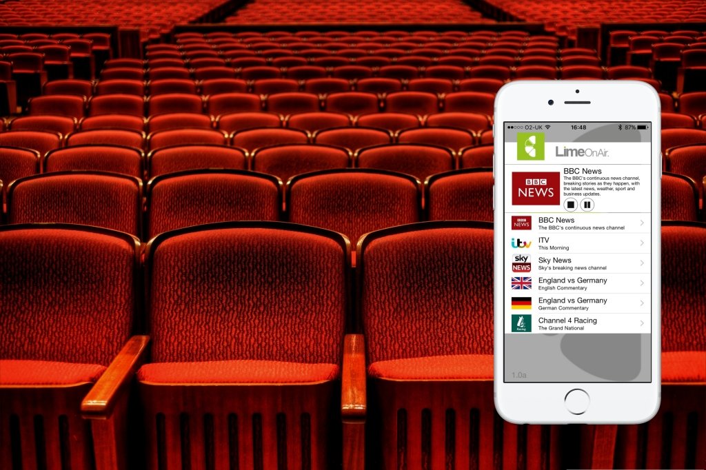 LimeOnAir Stream Low Delay, Live audio to Smartphones and Tablets